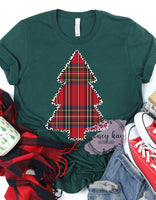 DTF Transfer Plaid Tree