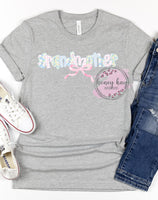 Print to Order DTF Preppy Hydrangea Custom Name