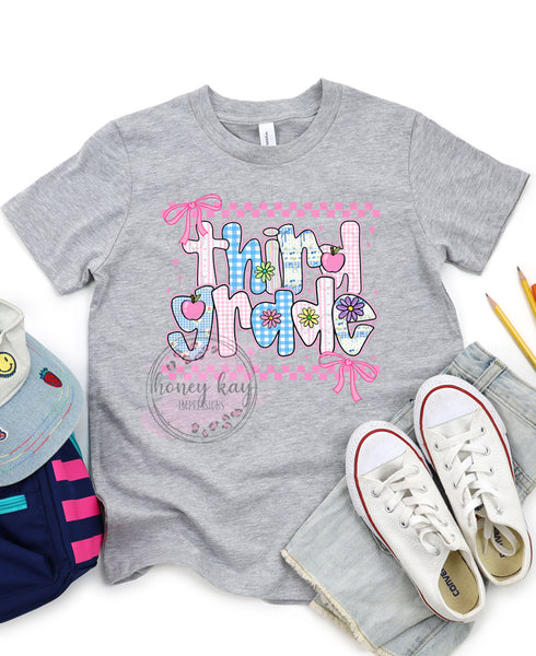 DTF Preppy Pink & Blue Grade Levels