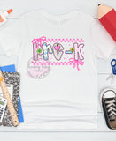 DTF Preppy Pink & Blue Grade Levels