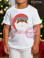 Print to Order DTF Santa Gray Darker Complexion