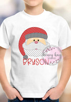 Print to Order DTF Santa Gray Lighter Complexion