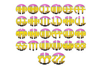 Print to Order DTF Teacher Trio Scallop Monogram