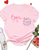 DTF Script Love Bow