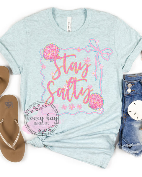 DTF Stay Salty Shells Ribbon