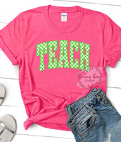 DTF Neon Checkered Teach