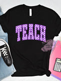 DTF Neon Checkered Teach
