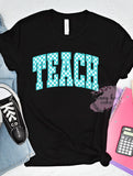DTF Neon Checkered Teach