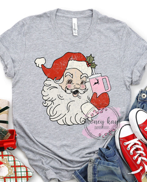 DTF Santa Drink Tumbler