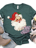 DTF Transfer Vintage Red Santa Claus