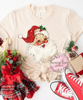 DTF Transfer Vintage Red Santa Claus