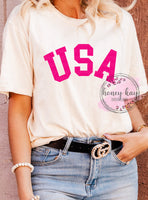 USA Varsity Hot Pink