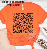 Basketball Leopard Sheet