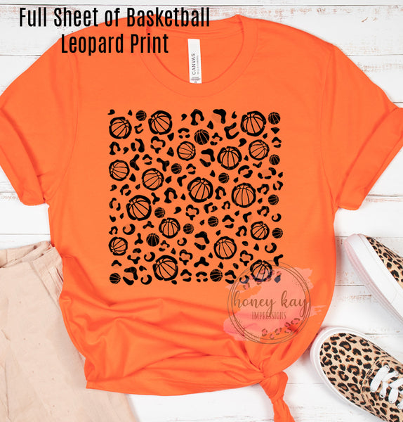 Basketball Leopard Sheet