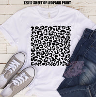 Leopard Sheet Black