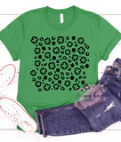Clover Leopard Sheet Black