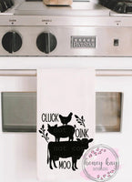 Cluck Oink Moo Towel