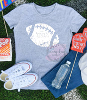 Distressed Football White
