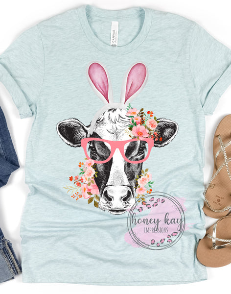 DTF Easter Cow Adult