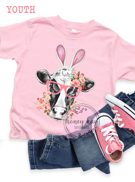 DTF Easter Cow Youth