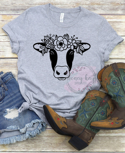 Floral Crown Cow