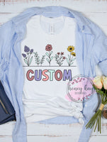 Print to Order DTF Flower Topper Custom