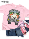 DTF Gingham Bunny Truck Youth