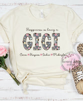 Print to Order DTF Happiness is Being a Gigi