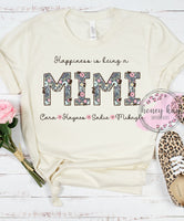 Print to Order DTF Happiness is Being a Mimi