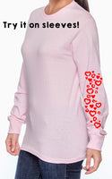 Heart Leopard Print Sheet Red