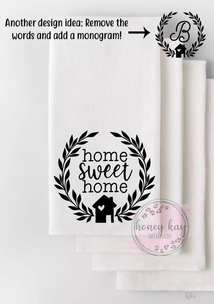 Home Sweet Home Towel Design