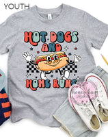 DTF Hot Dogs Home Runs Youth