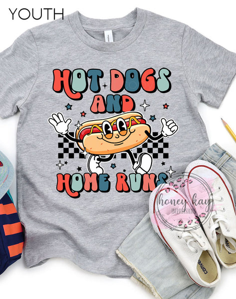 DTF Hot Dogs Home Runs Youth