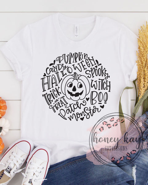 Halloween Pumpkin Circle