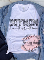 Boy Mom Leopard Print