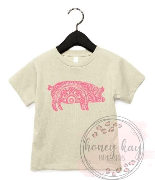 Mandala Pig Youth Size