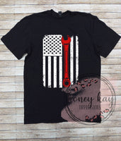 Wrench Flag Distressed