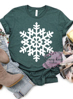 Large Snowflake Screenprint Transfer