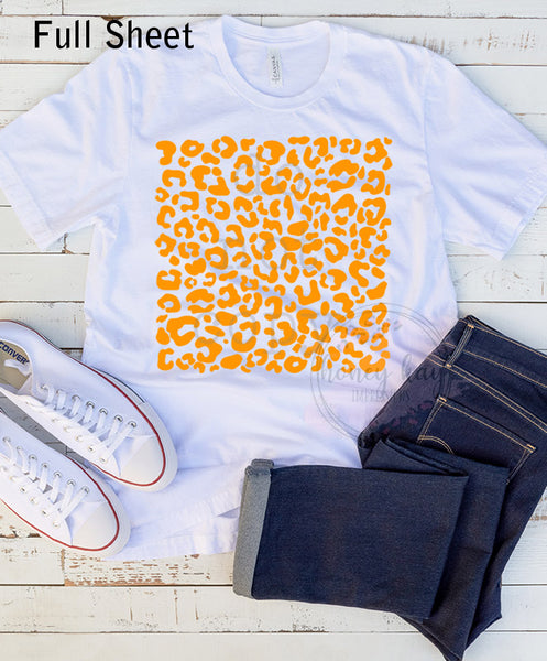 Leopard Sheet Bright Orange