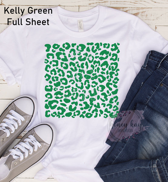 Leopard Sheet Kelly Green