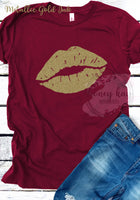 Metallic Gold Lips