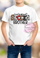 DTF Loud Proud Soccer Brother Youth