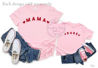 Mama Hearts Red