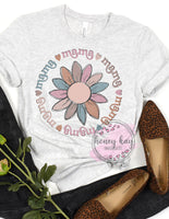 DTF Mama Flower Circle