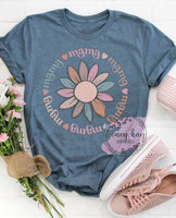 DTF Mama Flower Circle