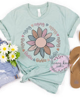 DTF Nana Flower Circle