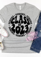 Senior 2023 Retro Circle