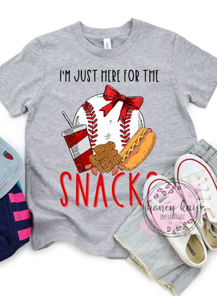 DTF Snacks Baseball Bow Youth