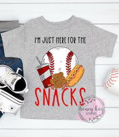 DTF Snacks Baseball No Bow Youth