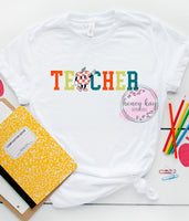 DTF Teacher Title Retro